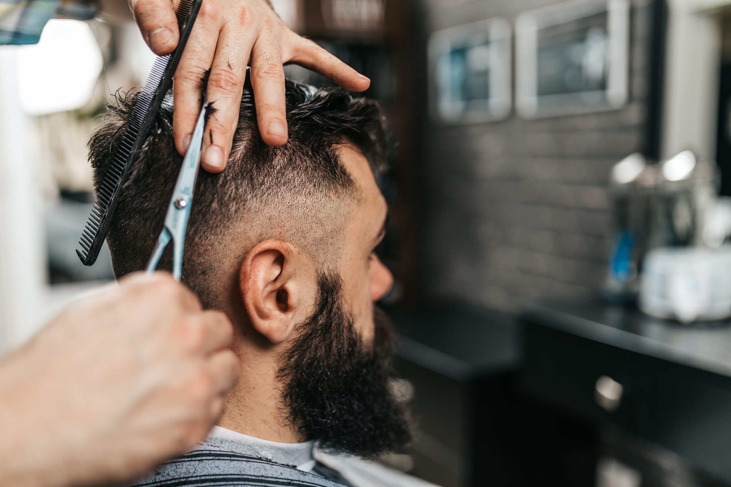 Barber at Work